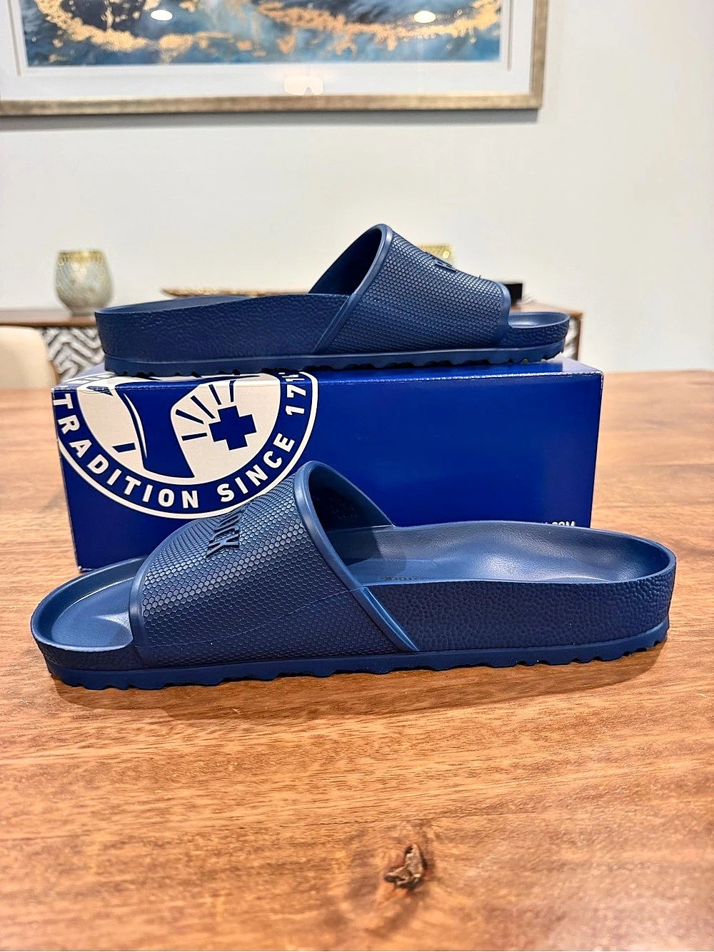 Birkenstock Barbados EVA Navy Sandals-BNIB Size 12M/13.5W - Regular fit - Picture 2 of 7